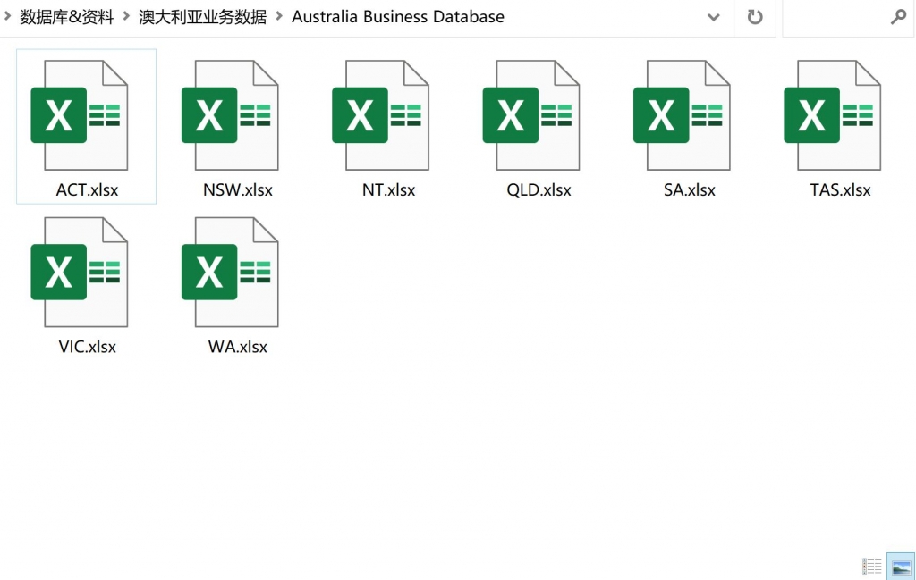 180万澳大利亚各类业务信息