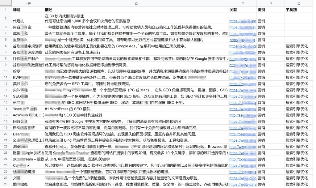 550种各类实用工具推荐