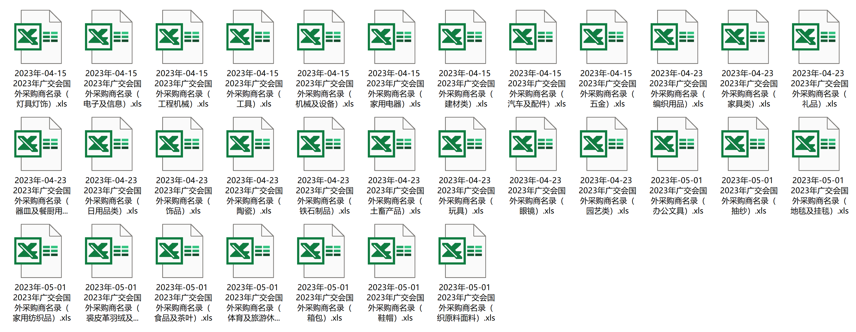 2023年广交会国外采购商名录