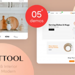 KitTool Shopify 主题-厨房和室内设计现代 Shopify 模板-5个 HOME 风格